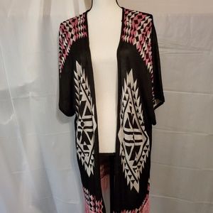 Pink Rose Cardigan Short Sleeve